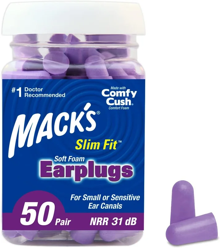 Mack's Slim Fit Soft Foam Earplugs (50 Pair)