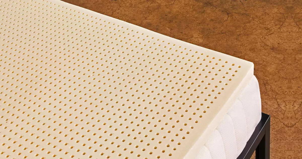 Pure Green 100% Natural Latex Mattress Topper (Queen)